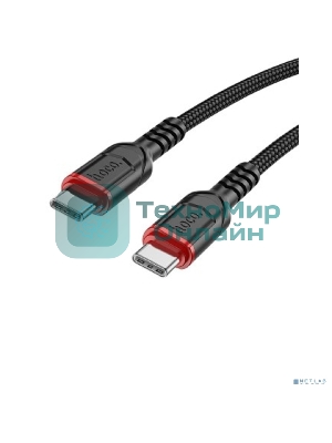 Кабель HOCO X59/ PD кабель Type-C-Type-C/ 3m/ 3A/60W/ черный
