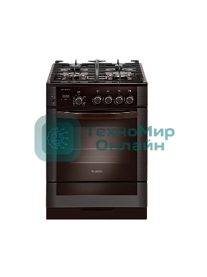 Плита газовая Gefest ПГ 6500-03 0045 коричневый, конфорок 4 шт, духовка 52 л, 60 см x 85 см x 60 см