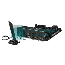 Материнская плата ASUS ROG STRIX B650E-I GAMING WIFI, AM5, AMD B650, 2xDDR5, 2xSATA, 2xM.2, 1xPCIe 5.0 x16, 1xHDMI, 1x 2.5Gb LAN, 4xUSB-A 3.2 Gen 2, 1xUSB-A 3.2 Gen 1, 1xUSB-C 3.2 Gen 2x2, 3x3.5 мм, 7.1, Mini-ITX