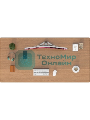 Стол компьютерный Cactus CS-ET-WWD столешница МДФ, белый дуб молочный каркас белый