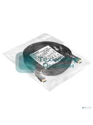 Активный оптический кабель HDMI ExeGate EX-CC-HDMI2-20.0 (19M/19M, v2.0, 20м, 4K UHD, Ethernet, позолоченные контакты)