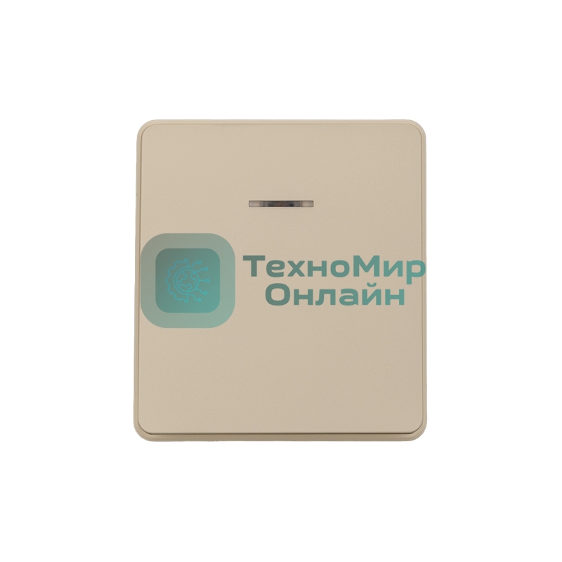 Выключатель KRANZ ROUND 1 кл с подсветкой 10А с/у шелк