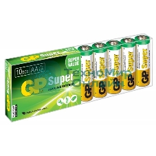Батарея GP Super Alkaline 15AA21-2CRSWC10 AA (10шт) спайка