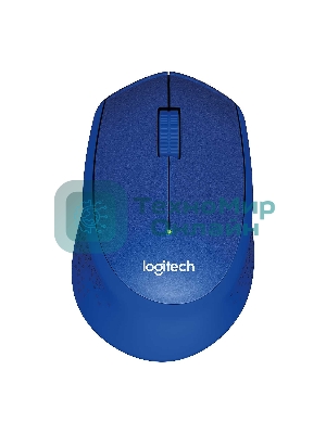 Мышь беспроводная Logitech M330 SILENT PLUS синий, 1000 dpi, радиоканал, USB, кнопки - 3