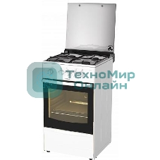Плита газовая Darina 1B GM 441 105 W белый, конфорок 4 шт, духовка 50 л, 50 см x 85 см x 51 см