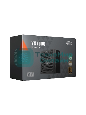 Блок питания PCCooler P5-YN1000-G1F, 1000Вт, 80 PLUS Gold, 135мм, модульный, черный