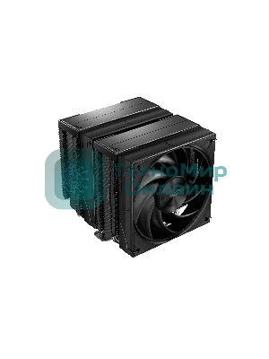 Кулер для процессора SAMA A60B (265W, 4-pin PWM, 156.5mm, 6x6mm, 2x120мм, 78CFM, 29dBA, 2200RPM, S: 1851/1700/1200/115X, AM5/AM4, черный)