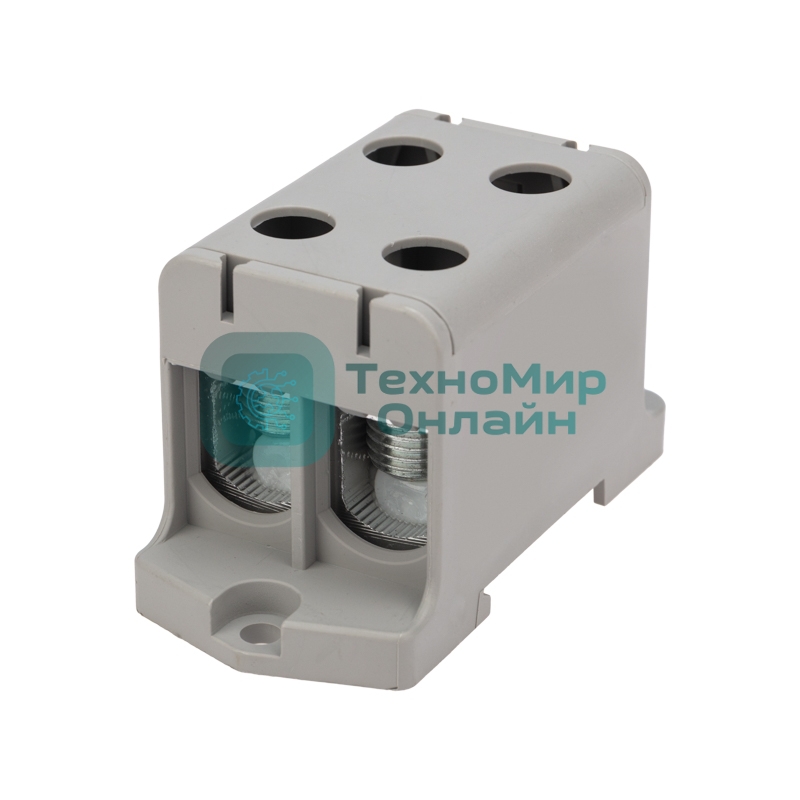 Клемма вводная силовая Rexant КВС 16-95 мм² 2-рядная серая распределительная