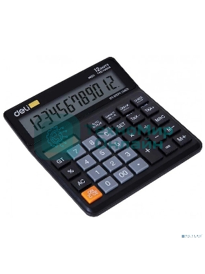 Калькулятор бухгалтерский Deli EM01120 черный 12-разр.