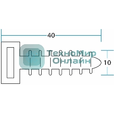 Дюбель под стяжку Rexant (база), d=10 х 40 мм, черный, упаковка 100 шт.