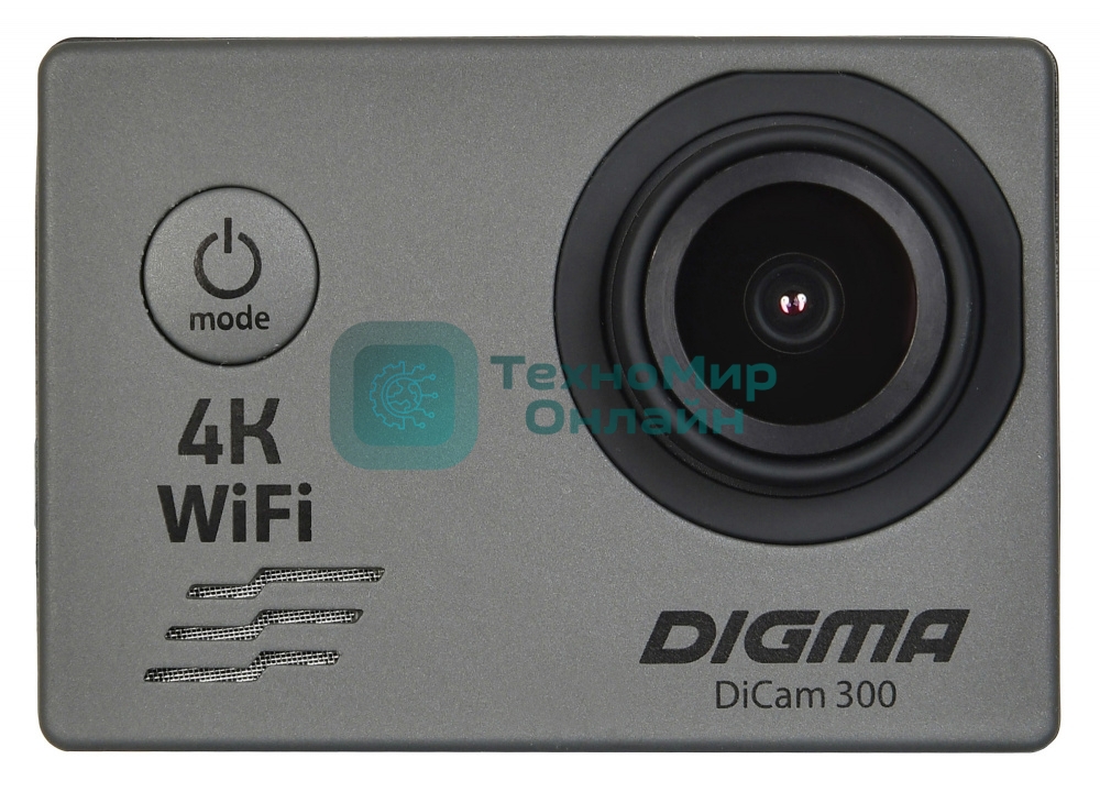 Экшн-камера Digma DiCam 300 серый