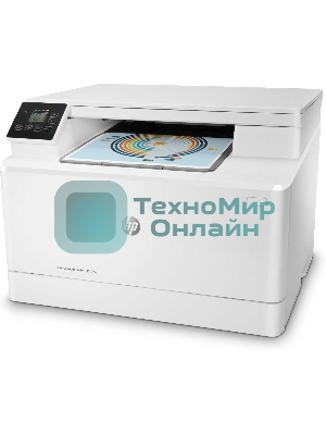 МФУ лазерное HP Color LaserJet Pro MFP M182n (7KW54A), A4, цветной, печ. до 16 стр/мин., 600 x 600 dpi (печать) 1200x1200dpi (скан.), USB, RJ-45, Air Print, Mopria