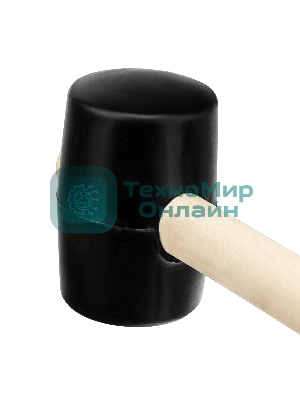 Киянка Sparta резиновая 450 г черная резина деревянная рукоятка