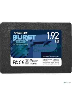 Накопитель SSD Patriot Burst Elite, 1.92Tb, SATA, 2.5