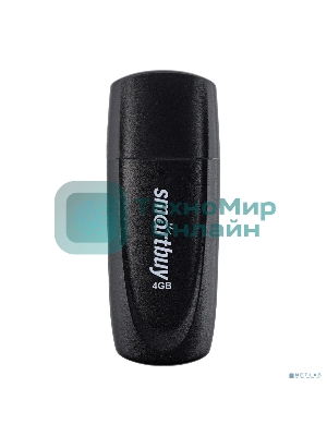 Флешка USB Smartbuy Scout Black (SB004Gb2SCK), 4Gb, USB 2.0, R/W 10/7, черный