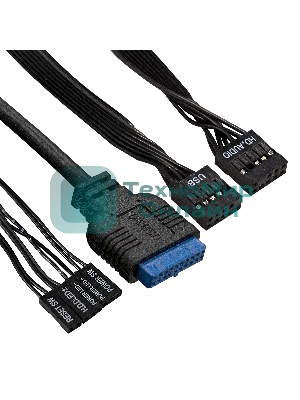 Компьютерный корпус Miditower ExeGate AA-440U-UNS350 (ATX, БП UNS350 с вент. 12см, 2хUSB+1хUSB 3.0, аудио, черный)