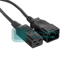 Кабель питания (UPS) ExeGate Power EC20-1,8P (С19->С20) VDE-250V-3*1.5-СU, 16А, черный, 1.8м