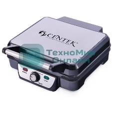 Гриль контактный электрический Centek CT-1463 1800 Вт, 2 жаровни 280х230 мм, антипригар, нагрев 240 гр, нерж отдел