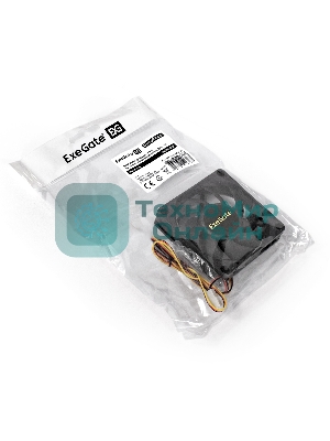 Вентилятор для корпуса ExeGate ExtraSilent ES08015B3P черный, 80 мм, 1700 об/мин, 17 дБ, 3 pin