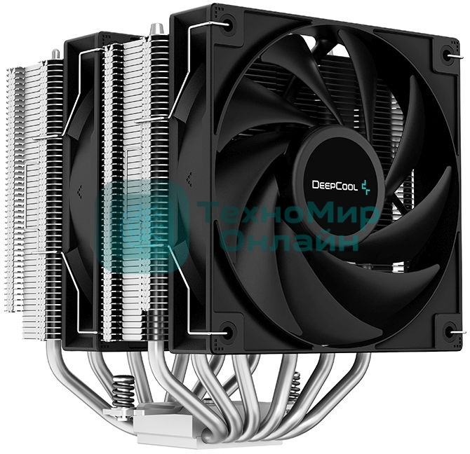 Кулер Deepcool AG620 R-AG620-BKNNMN-G-1 серебристый/черный 120мм алюминий+медь 1850rpm 29.4db 260W 157мм
