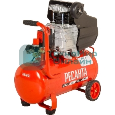 Компрессор поршневой Ресанта КП-24/230М масляный 230л/мин 24л 1600Вт красный/черный