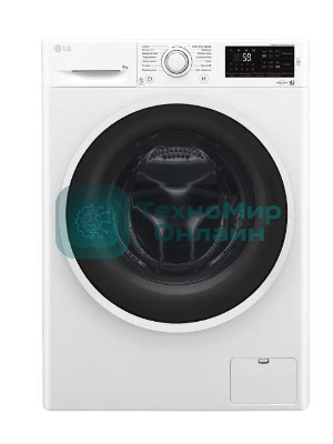 Стиральная машина LG F2J6TN0W 8кг, отжим: 1200об/мин, класс стирки: A, класс отжима: B, дисплей, защита от детей, белый