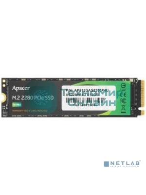 Накопитель SSD Apacer AS2280P4U, 512Gb, PCIe 3.0 x4, M.2 2280, NVMe, R/W 3500/2300