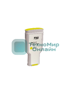 Картридж струйный NVPrint 728 (NV-F9K15A) Yellow для HP DesignJet T830/T730 (300 мл)