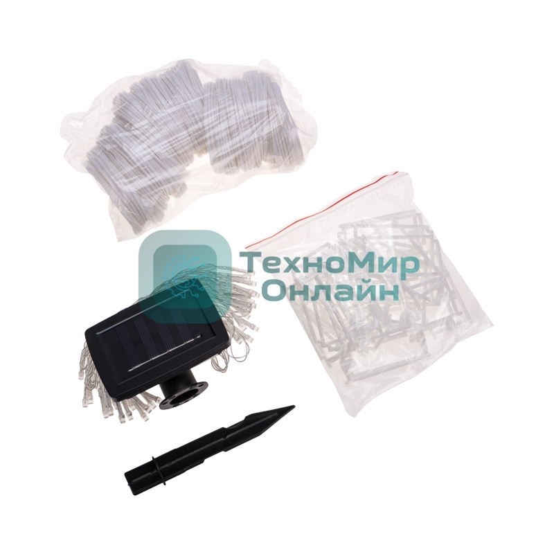 Гирлянда садовая Rexant Денг, 635 см, 3000К, встроенный аккумулятор, солнечная панель, коллекция Пекин