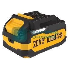 Батарея аккумуляторная Denzel BH-20-6.0, Li-Ion, USB, 20 В, 6,0 Ач