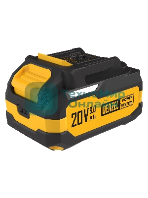 Батарея аккумуляторная Denzel BH-20-6.0, Li-Ion, USB, 20 В, 6,0 Ач