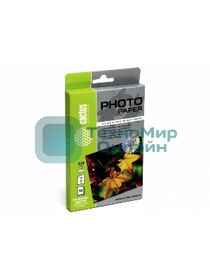 Фотобумага Cactus CS-MA622050DS матовая двусторонняя A6 220 г/м2 50 листов