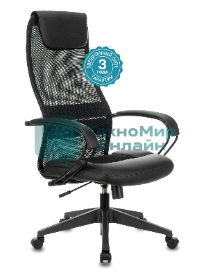 Кресло Бюрократ CH-608/BLACK TW-01 TW-11 черный, экокожа