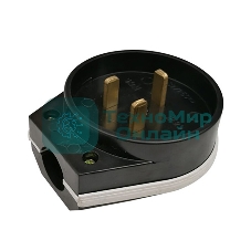 Вилка Rexant ВШ для электрической плиты 32 А, 250 В, 2Р+РЕ (ОУ) черная