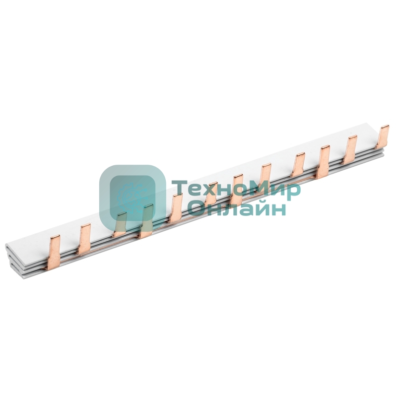 Шина соединительная Rexant типа PIN 12 штырей 3Р 63 А 22 см