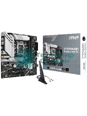 Материнская плата ASUS PRIME B760M-A WIFI D4, LGA 1700, Intel B760, 4xDDR4, 4xSATA, 2xM.2, 1xPCIe 4.0 x16, 1xPCIe 4.0 x4, 1xPCIe 4.0 x1, 2xHDMI, 1xDP, 1x 2.5Gb LAN, 2xUSB-A 3.2 Gen 2, 4xUSB-A 2.0, 3x3.5 мм, 7.1, mATX