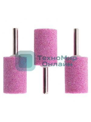 Шарошка абразивная Matrix, цилиндр удлин., 25 x 38 мм, хвостовик 6 мм, F46, 3шт.