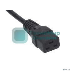 Шнур ввода/вывода Cabeus, IEC 60320 С19, вилка IEC 60320 С20, 1.8 м, 16А, из кабеля 3х1,5 мм², черный
