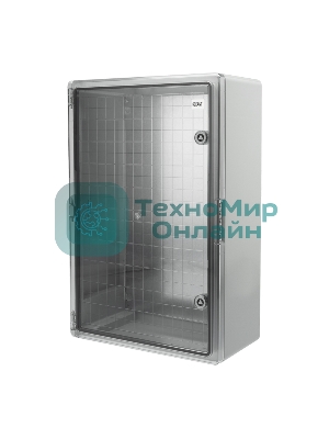 Корпус пластиковый ЩМПп Rexant с прозрачной дверцей и монтажной панелью 600х400х200мм, АБС, УХЛ1, IP65