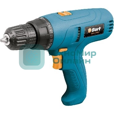Дрель-шуруповерт Bort BSM-250x2, 280 Вт, 25 Нм, щеточный