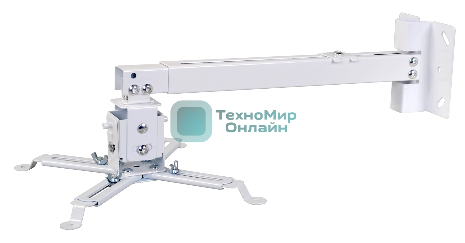 Кронштейн для проектора Cactus CS-VM-PRE01-WT белый макс.20кг настенный и потолочный поворот и наклон