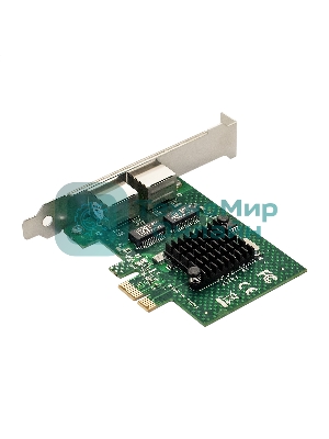 Сетевой адаптер ExeGate EXE-BCM5720 (PCI-E x1 v2.0, порты 2xRJ45, 10/100/1000Mbps, Gigabit Chipset Broadcom BCM5720)