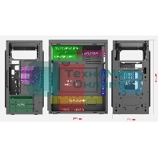 Компьютерный корпус Case Forza mATX case, black, w/PSU 450W 12cm, w/2xUSB3.0, w/pwr cord, w/o FAN