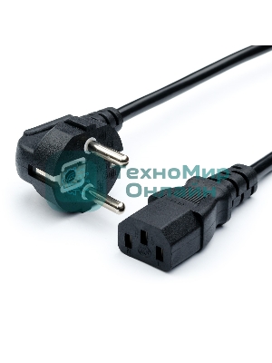 Кабель питания GoPower евровилка CEE 7/7-C13 1.2м ПВХ 0.75мм черный (1/10/200)