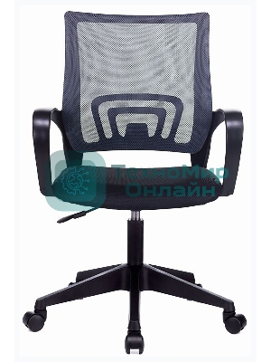 Кресло Бюрократ CH 696 серый TW-04 сиденье черный TW-11 сетка/ткань крестов. пластик