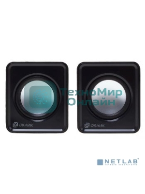 Акустическая система Oklick OK-331 2.0 черный 6Вт
