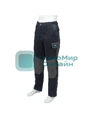 Брюки профессиональные рабочие, 97% хлопок 3% спандекс, XXXL Gross