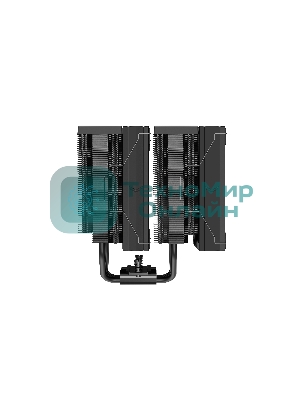 Кулер для процессора SAMA A60B (265W, 4-pin PWM, 156.5mm, 6x6mm, 2x120мм, 78CFM, 29dBA, 2200RPM, S: 1851/1700/1200/115X, AM5/AM4, черный)