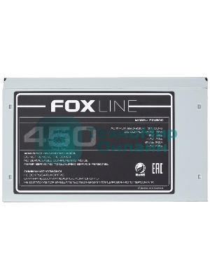 Блок питания Foxline, FZ450R, 450Вт, 120мм, серый