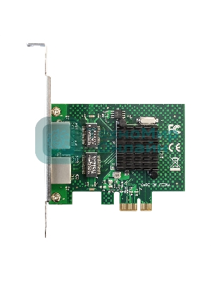 Сетевой адаптер ExeGate EXE-BCM5720 (PCI-E x1 v2.0, порты 2xRJ45, 10/100/1000Mbps, Gigabit Chipset Broadcom BCM5720)